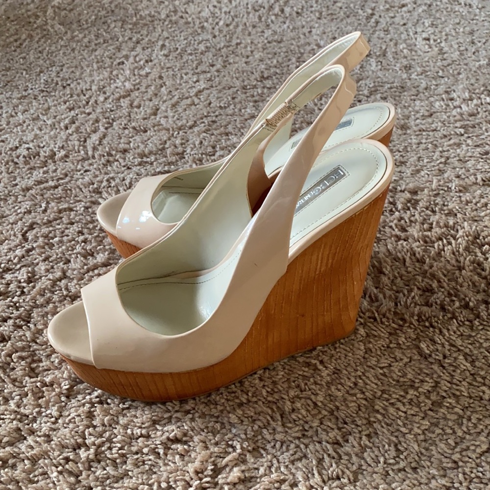 Bcbgeneration Nude Platform Sandals - image 1